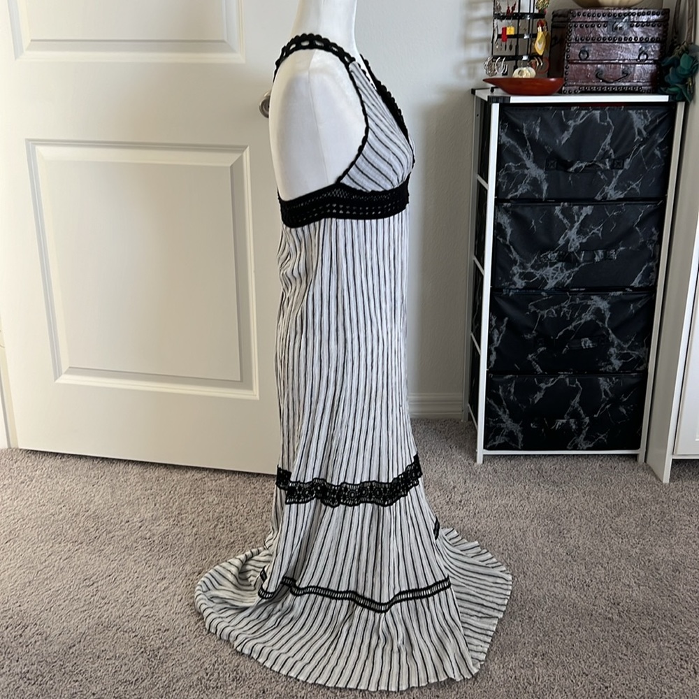 NWOT Lilka Anthropologie Striped Crochet Maxi Dress - S petite - Picture 4 of 8
